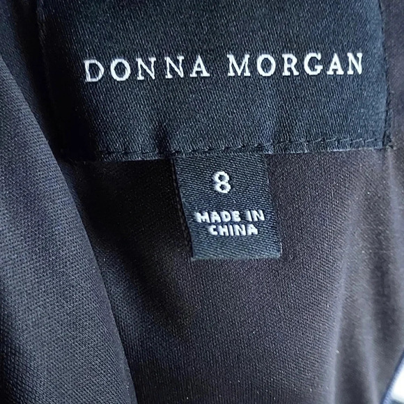 Donna Morgan Blue with Pink Floral Dress Size 8 - Picture 10 of 10